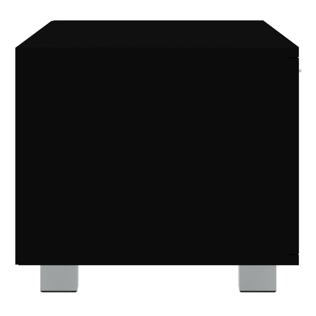 TV ormarić crni 140 x 40,5 x 35 cm od konstruiranog drva