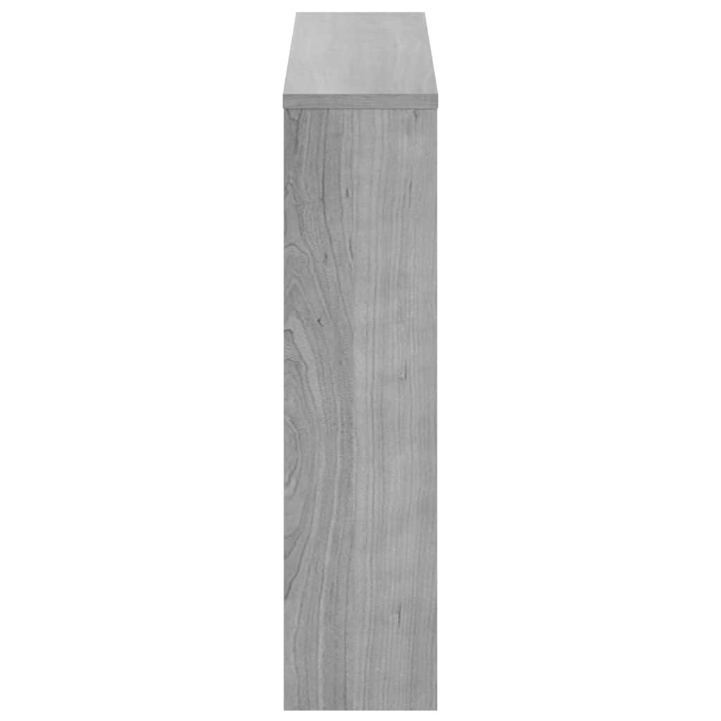 Ormarić za cipele s ogledalom 2 razine boja hrasta 63x17x67 cm