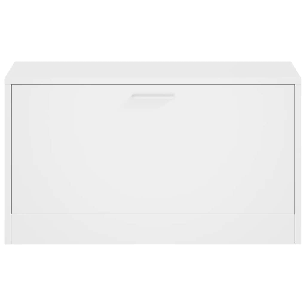 Klupa za cipele visoki sjaj bijela 80x24x45 cm inženjerski drvo