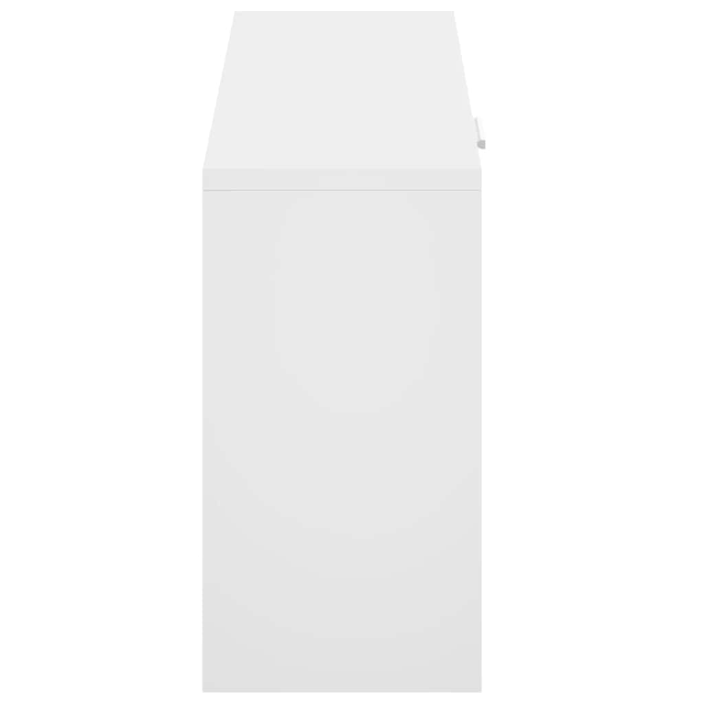 Klupa za cipele visoki sjaj bijela 80x24x45 cm inženjerski drvo