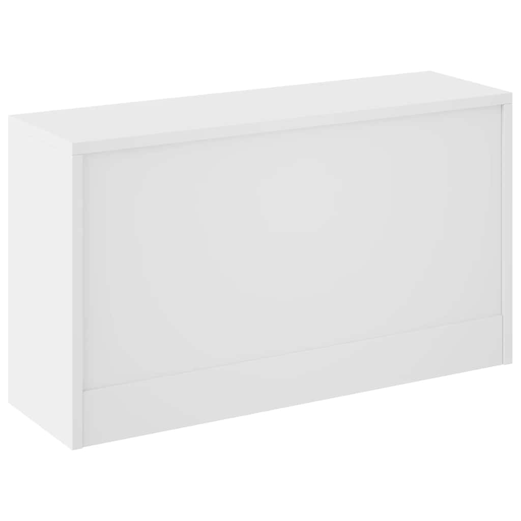 Klupa za cipele visoki sjaj bijela 80x24x45 cm inženjerski drvo