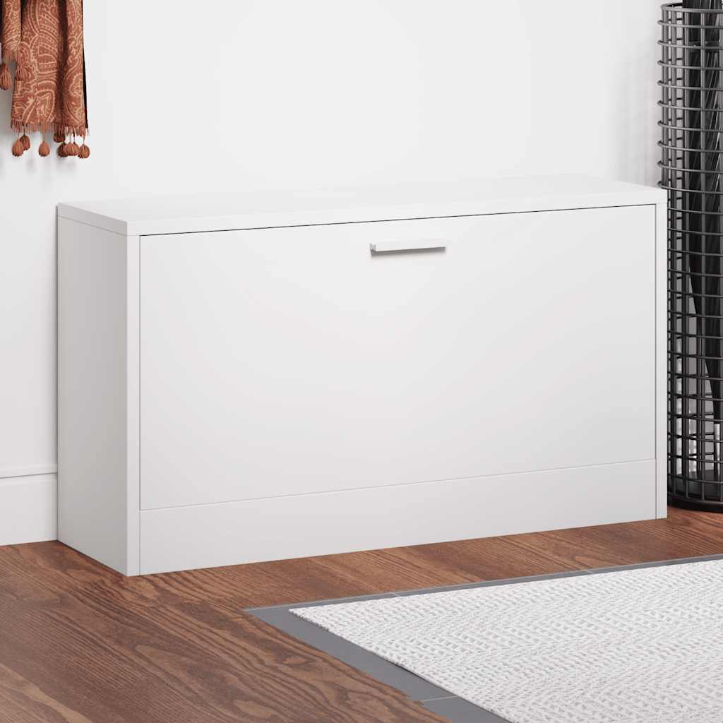 Klupa za cipele visoki sjaj bijela 80x24x45 cm inženjerski drvo
