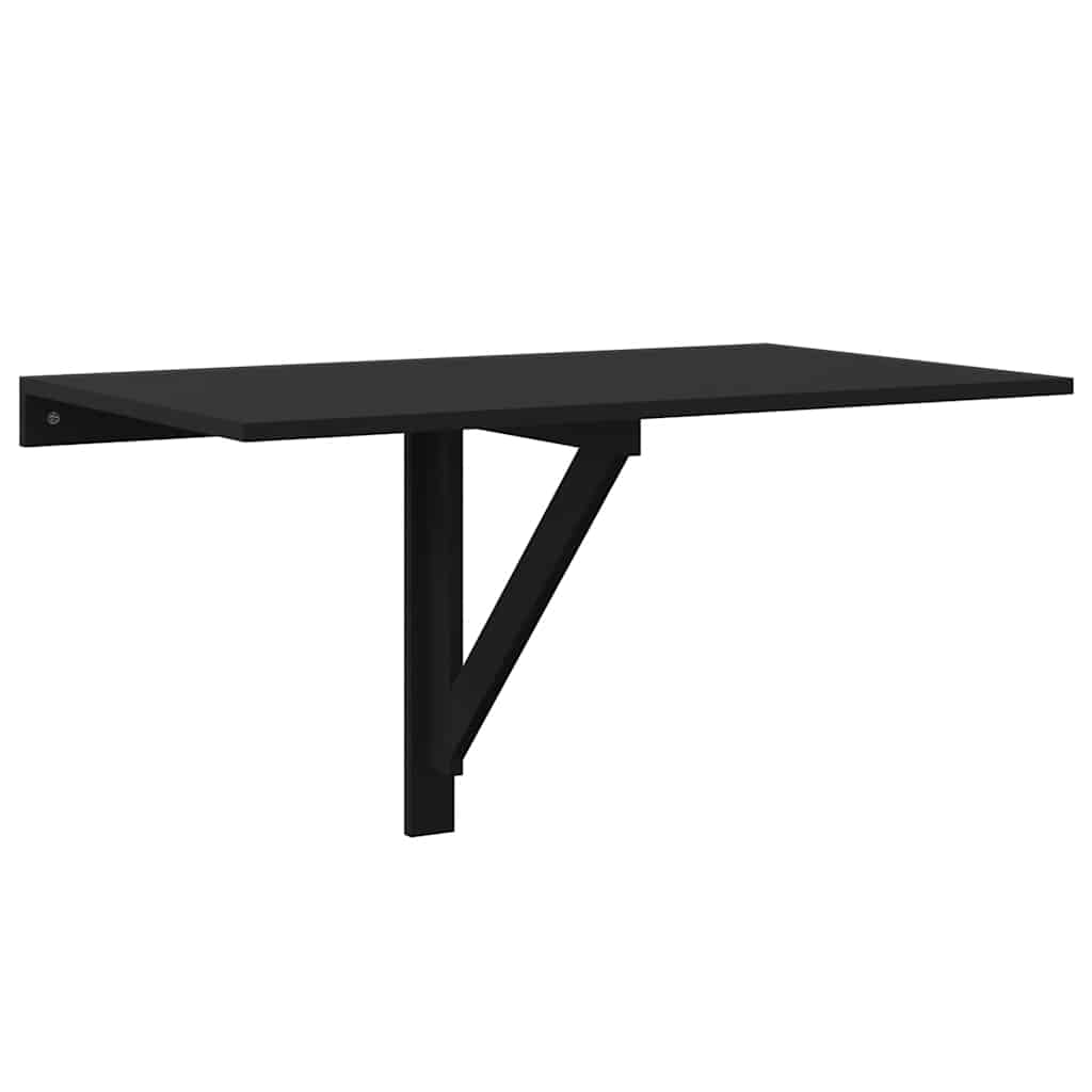 Sklopivi zidni stol crni 100 x 60 x 56 cm od konstruiranog drva