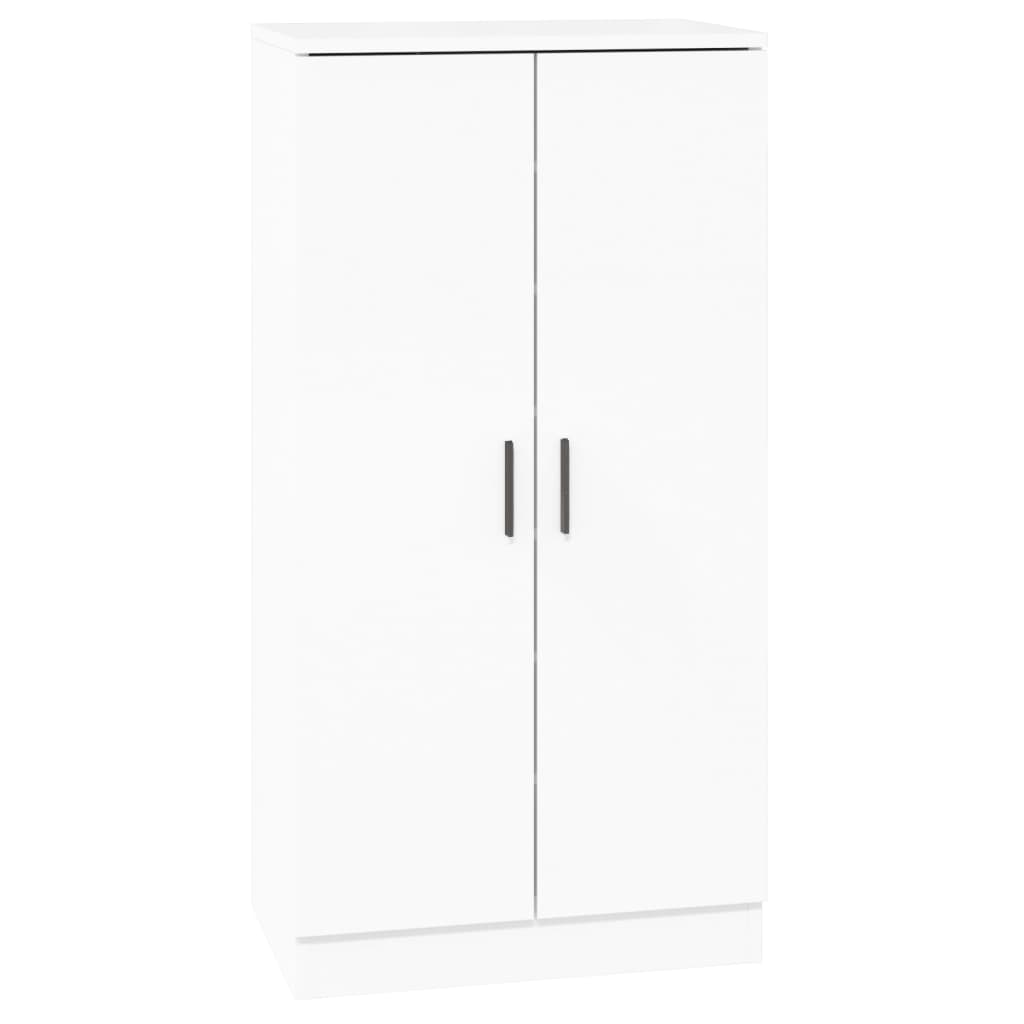 Ormarić za cipele sjajni bijeli 55x35x108 cm konstruirano drvo
