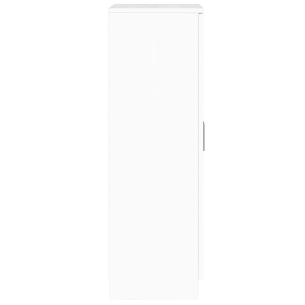 Ormarić za cipele sjajni bijeli 55x35x108 cm konstruirano drvo