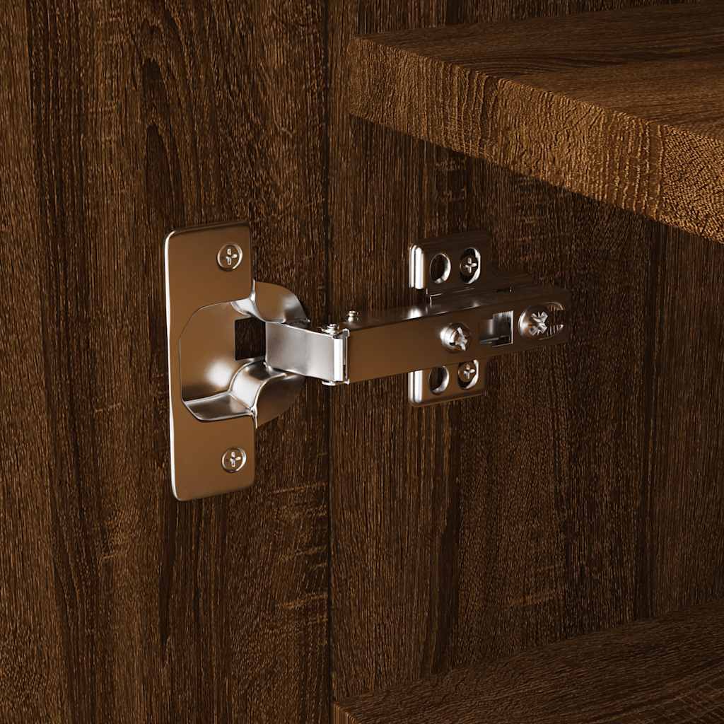 Ormarić za cipele smeđi hrast 55x35x108 cm inženjerski drvo