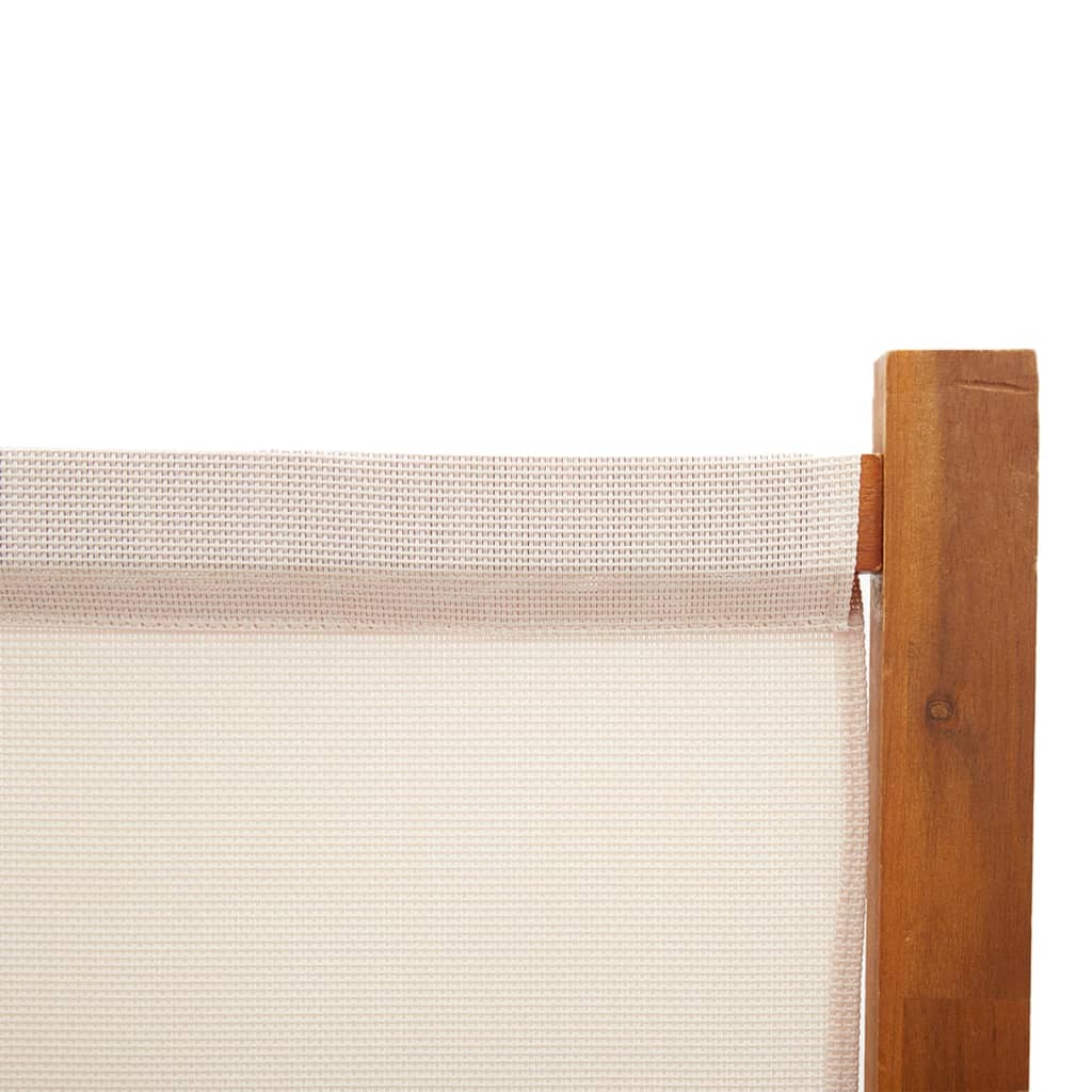 Sobna pregrada s 3 panela krem bijela 210 x 180 cm