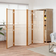 Sobna pregrada s 4 panela krem bijela 280 x 180 cm