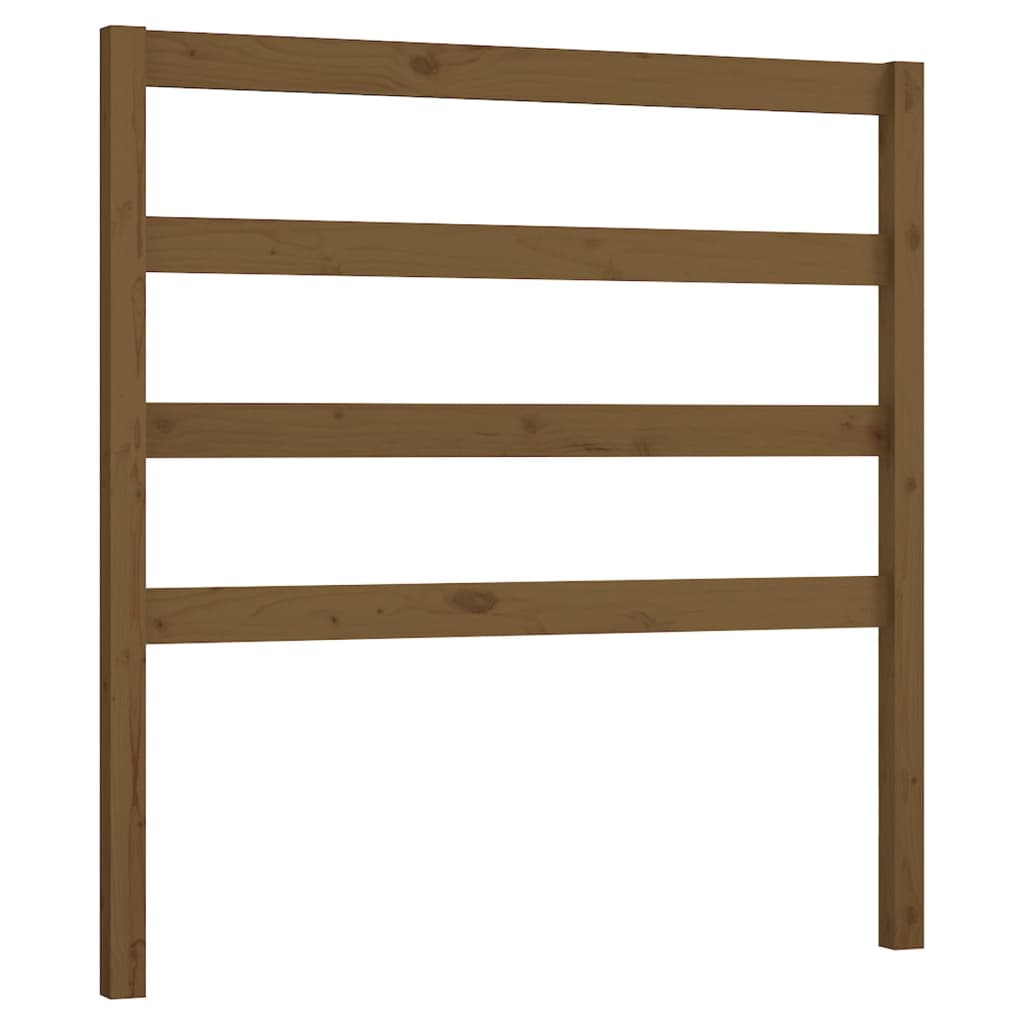 Uzglavlje za krevet boja meda 106 x 4 x 100 cm masivna borovina
