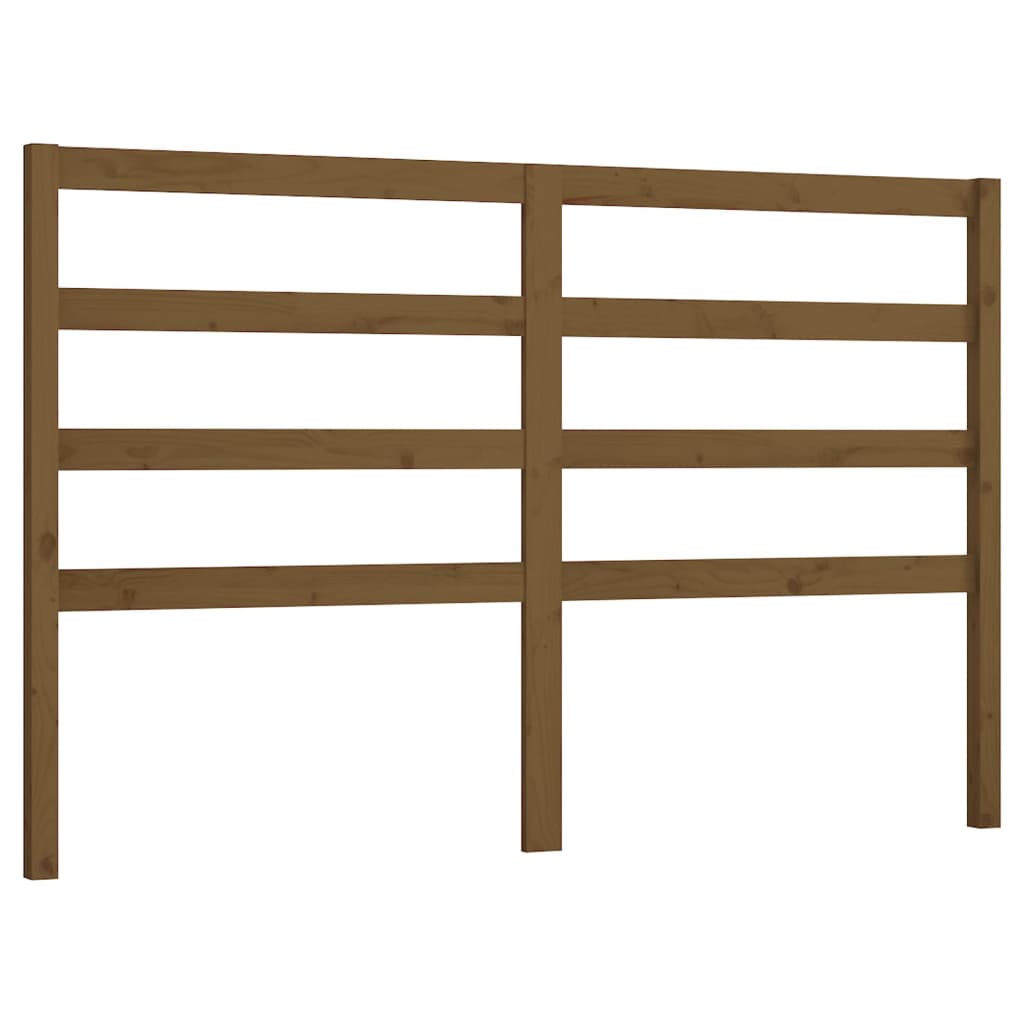 Uzglavlje za krevet boja meda 166 x 4 x 100 cm masivna borovina
