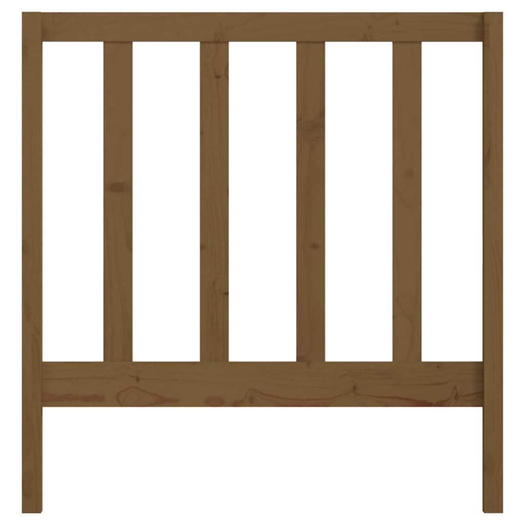 Uzglavlje za krevet boja meda 81 x 4 x 100 cm masivna borovina