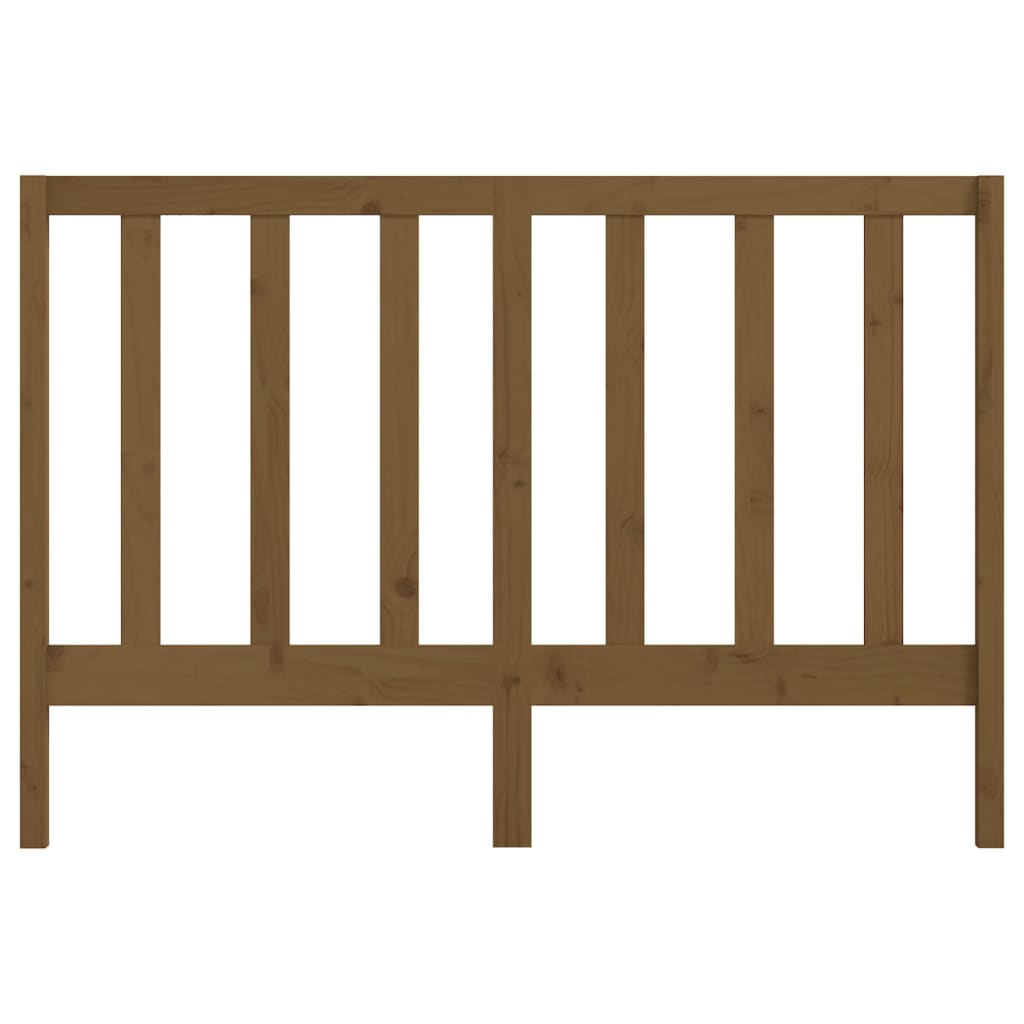 Uzglavlje za krevet boja meda 166 x 4 x 100 cm masivna borovina