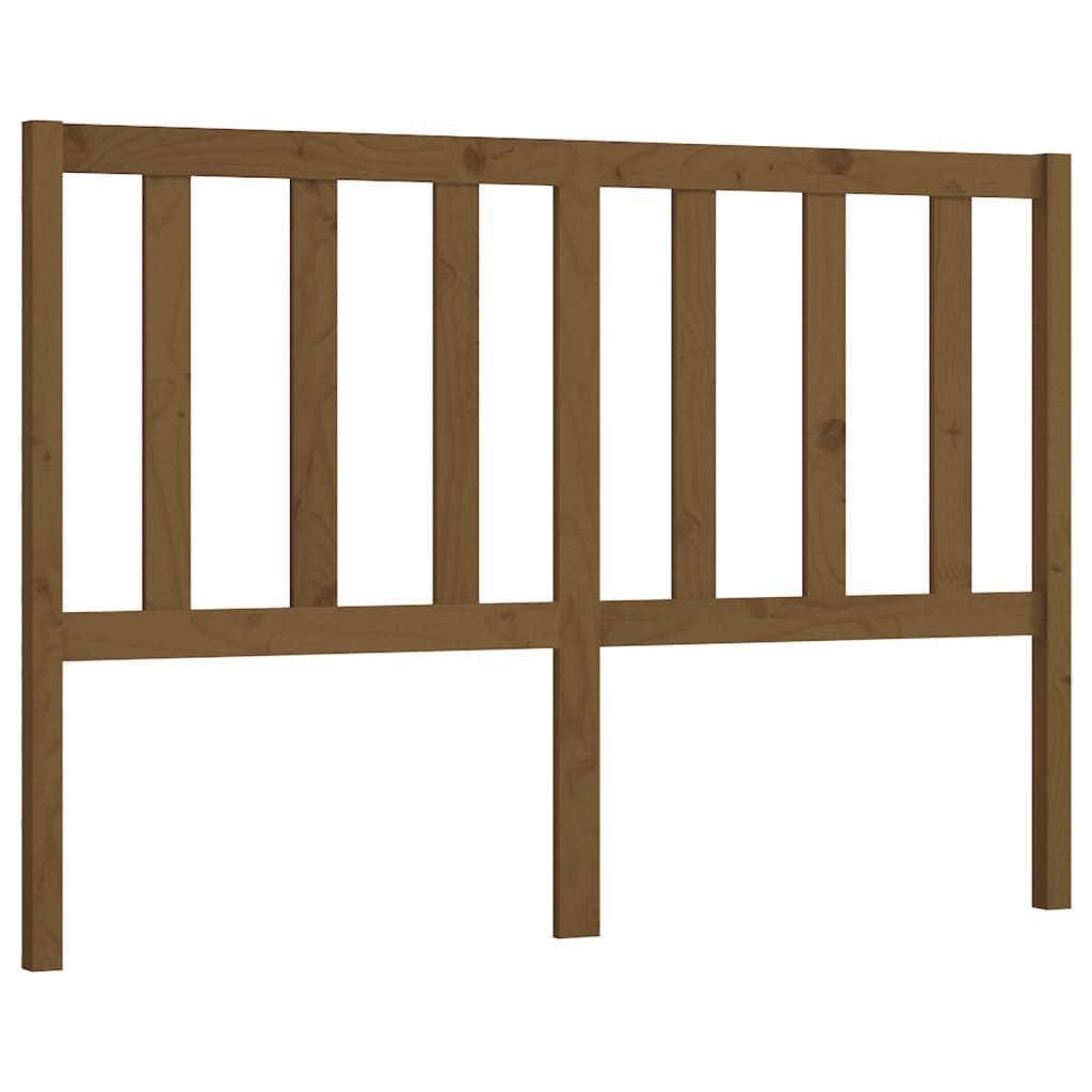 Uzglavlje za krevet boja meda 146 x 4 x 100 cm masivna borovina