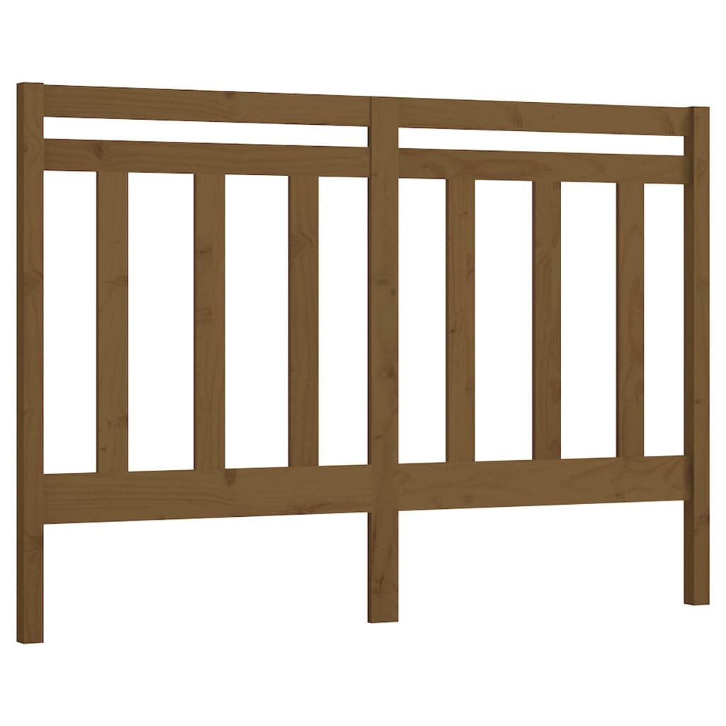 Uzglavlje za krevet boja meda 141 x 4 x 100 cm masivna borovina