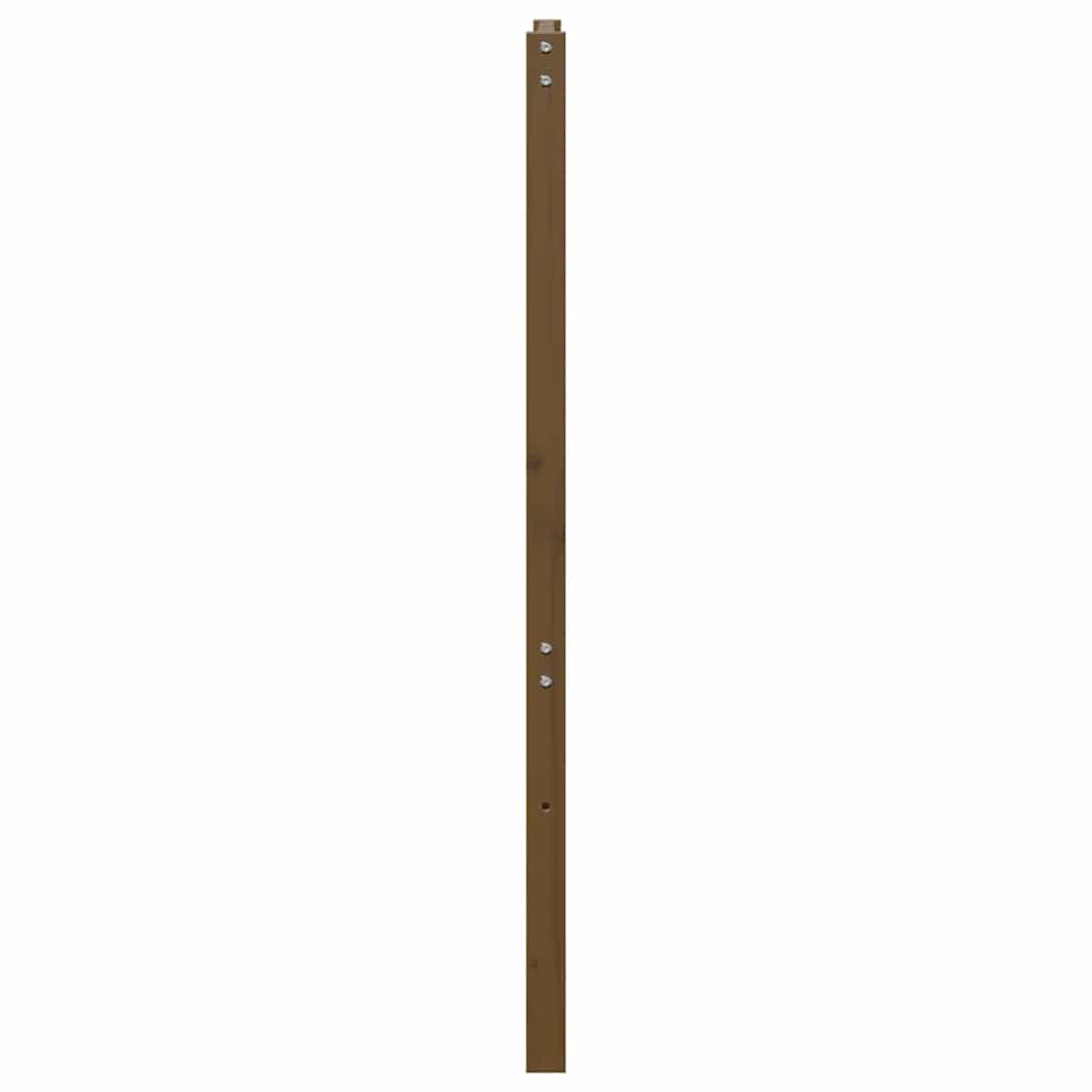 Uzglavlje za krevet boja meda 146 x 4 x 100 cm masivna borovina