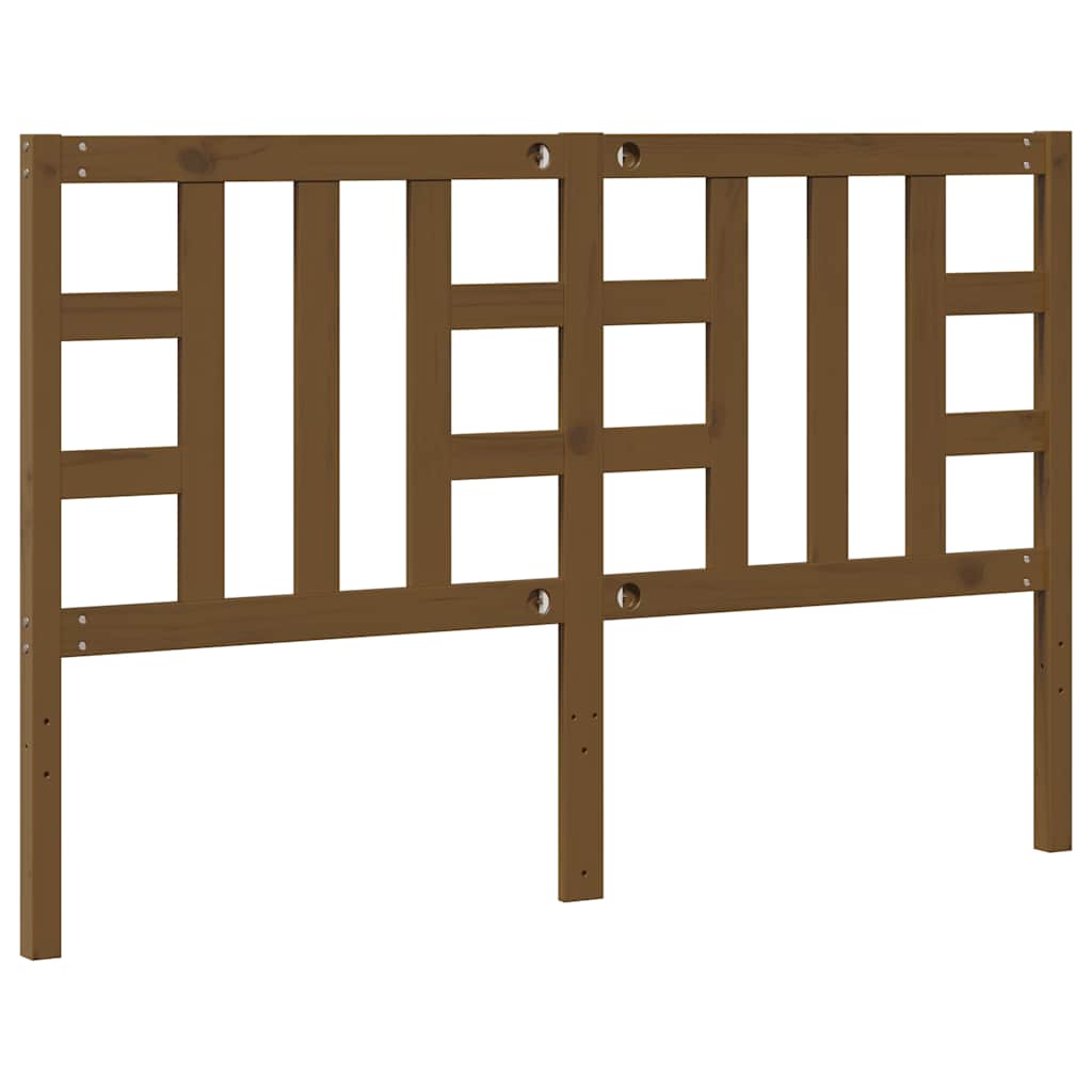 Uzglavlje za krevet boja meda 146 x 4 x 100 cm masivna borovina