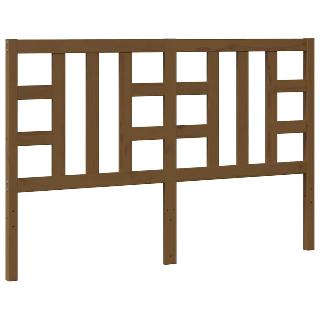 Uzglavlje za krevet boja meda 166 x 4 x 100 cm masivna borovina
