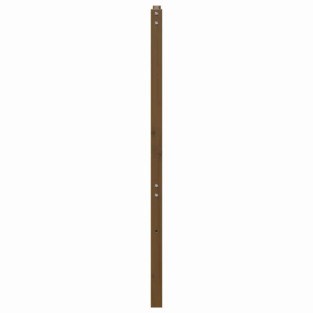 Uzglavlje za krevet boja meda 166 x 4 x 100 cm masivna borovina