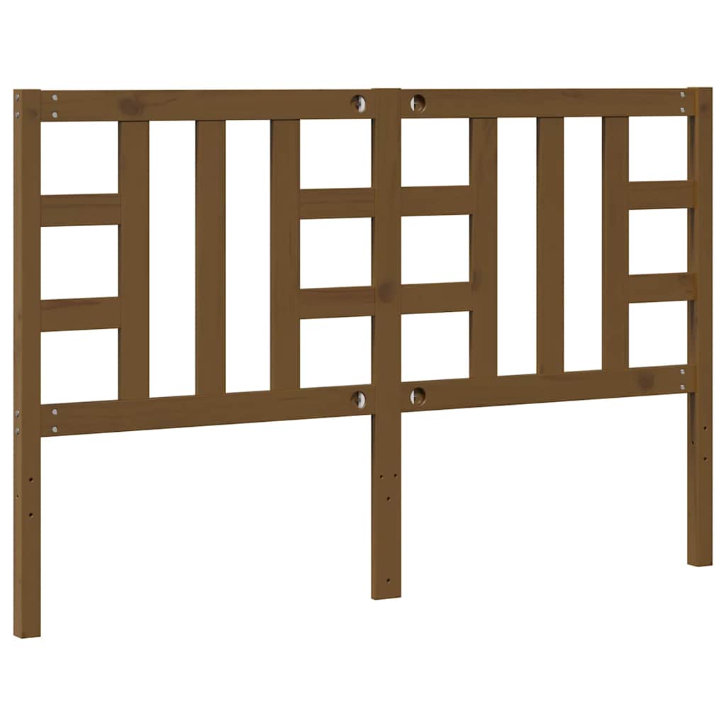 Uzglavlje za krevet boja meda 166 x 4 x 100 cm masivna borovina