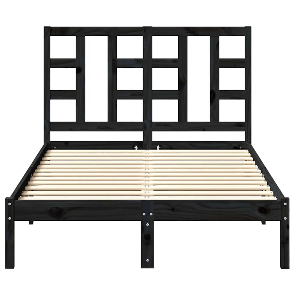 Uzglavlje za krevet sivo 206 x 4 x 100 cm od masivne borovine