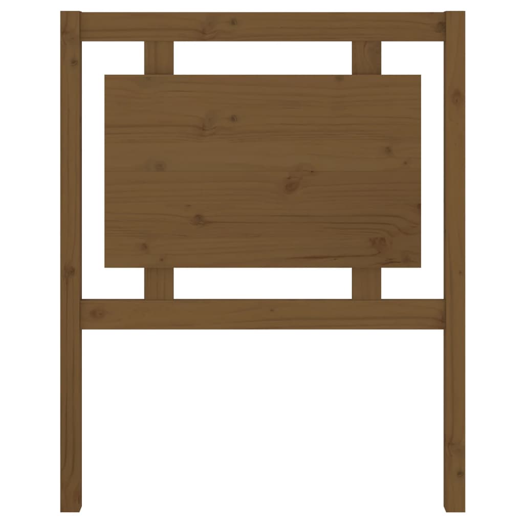 Uzglavlje za krevet boja meda 80,5x4x100 cm od masivne borovine