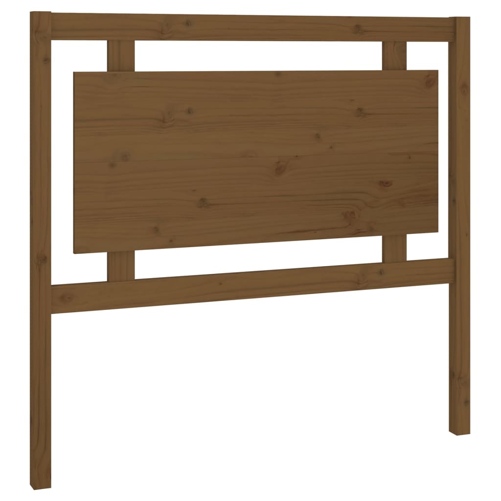 Uzglavlje za krevet boja meda 105,5x4x100 cm masivna borovina