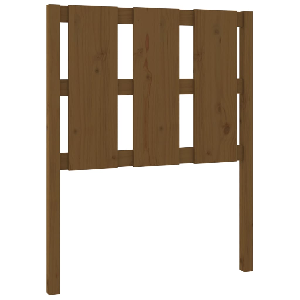 Uzglavlje za krevet boja meda 80,5x4x100 cm od masivne borovine