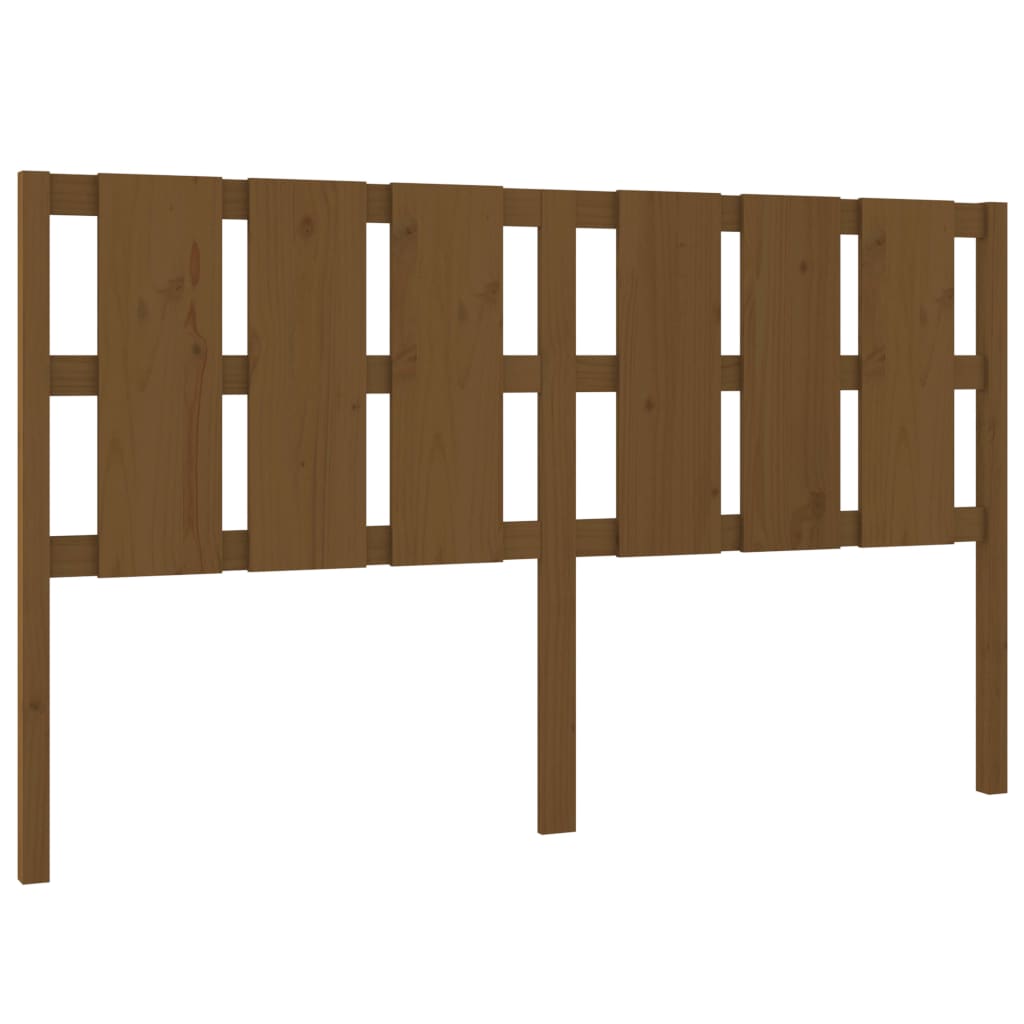 Uzglavlje za krevet boja meda 165,5x4x100 cm masivna borovina
