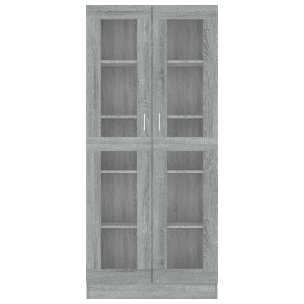 Vitrina boja sivog hrasta sonome 82,5 x 30,5 x 185 cm drvena
