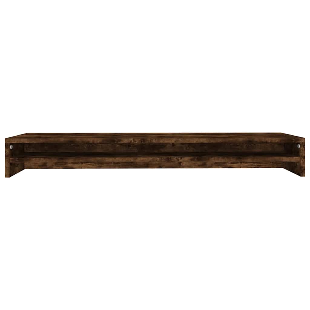 Stalak za monitor boja dimljenog hrasta 100 x 24 x 13 cm drveni