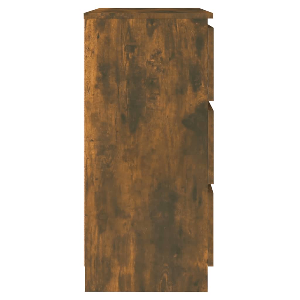 Komoda boja dimljenog hrasta 60 x 35 x 76 cm konstruirano drvo