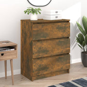 Komoda boja dimljenog hrasta 60 x 35 x 76 cm konstruirano drvo