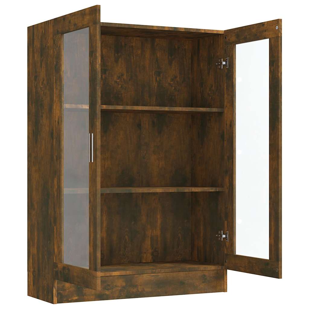 Vitrina boja dimljenog hrasta 82,5x30,5x115cm konstruirano drvo