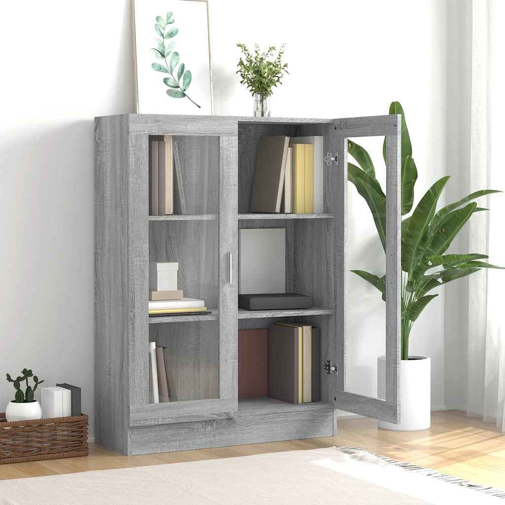 Vitrina boja sivog hrasta sonome 82,5 x 30,5 x 115 cm drvena