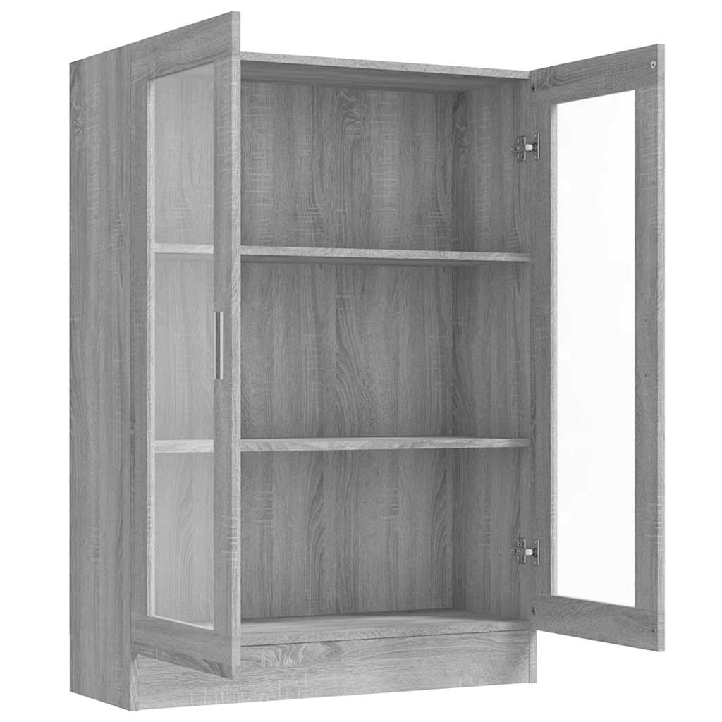 Vitrina boja sivog hrasta sonome 82,5 x 30,5 x 115 cm drvena