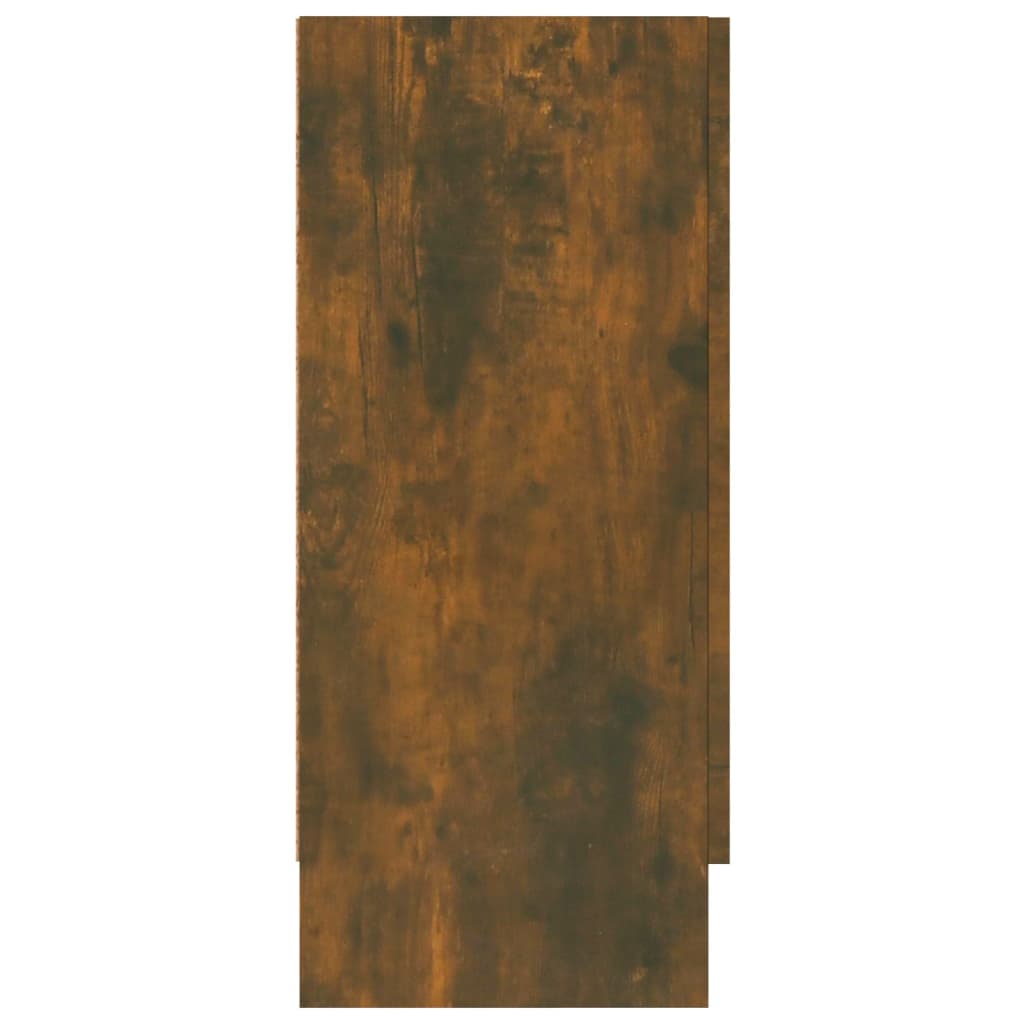 Vitrina boja dimljenog hrasta 120 x 30,5 x 70 cm drvena