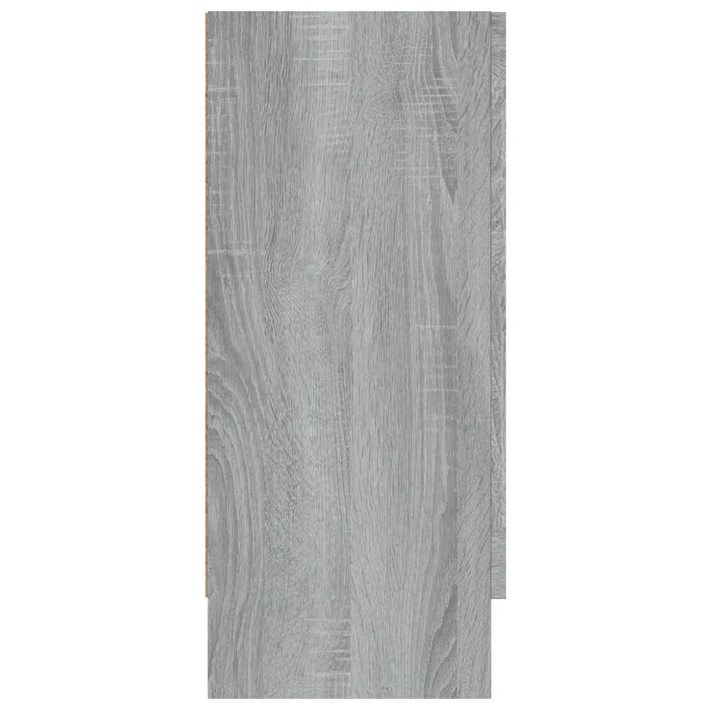 Vitrina boja sivog hrasta sonome 120 x 30,5 x 70 cm drvena