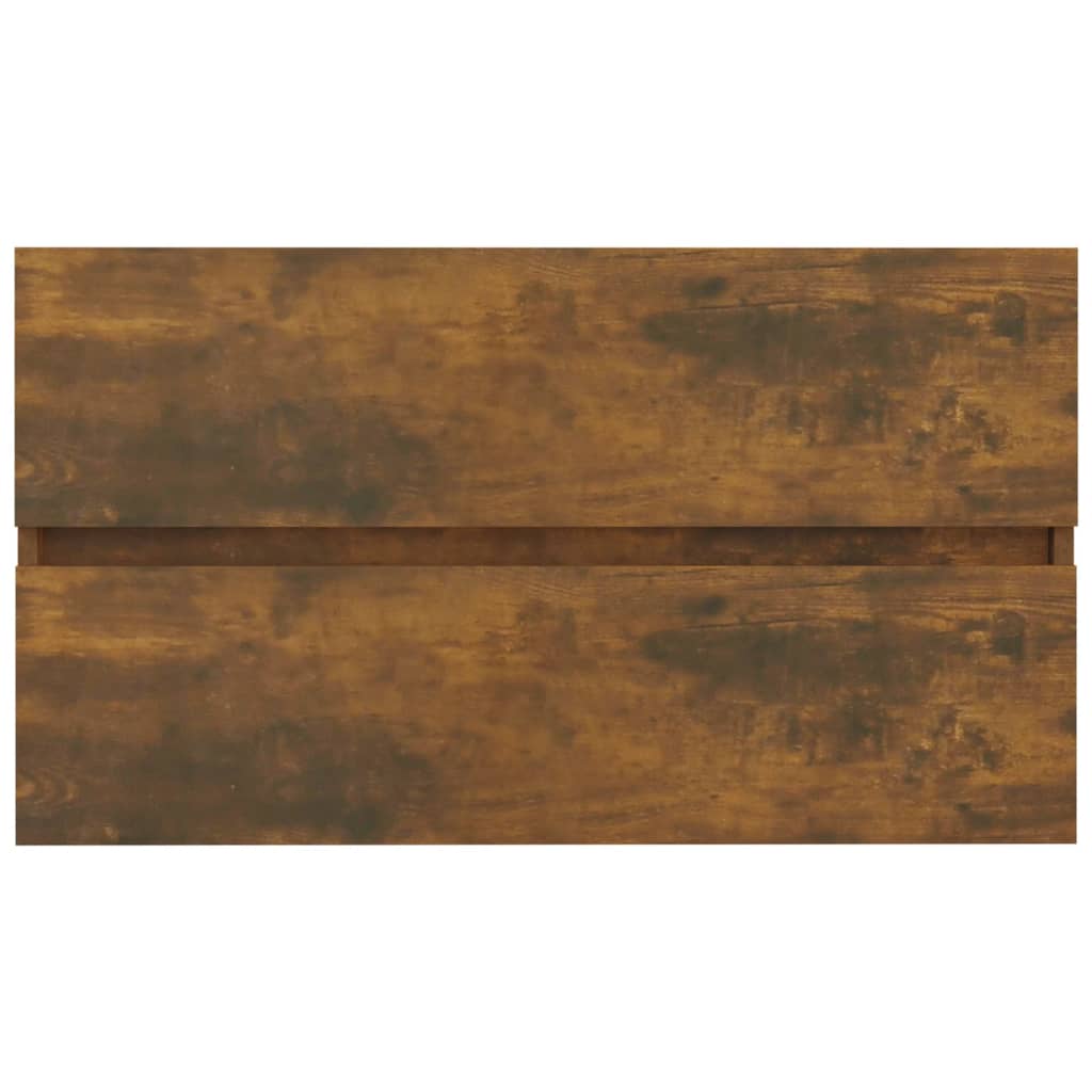 Ormarić za umivaonik boja dimljenog hrasta 40x35x62,5 cm drveni