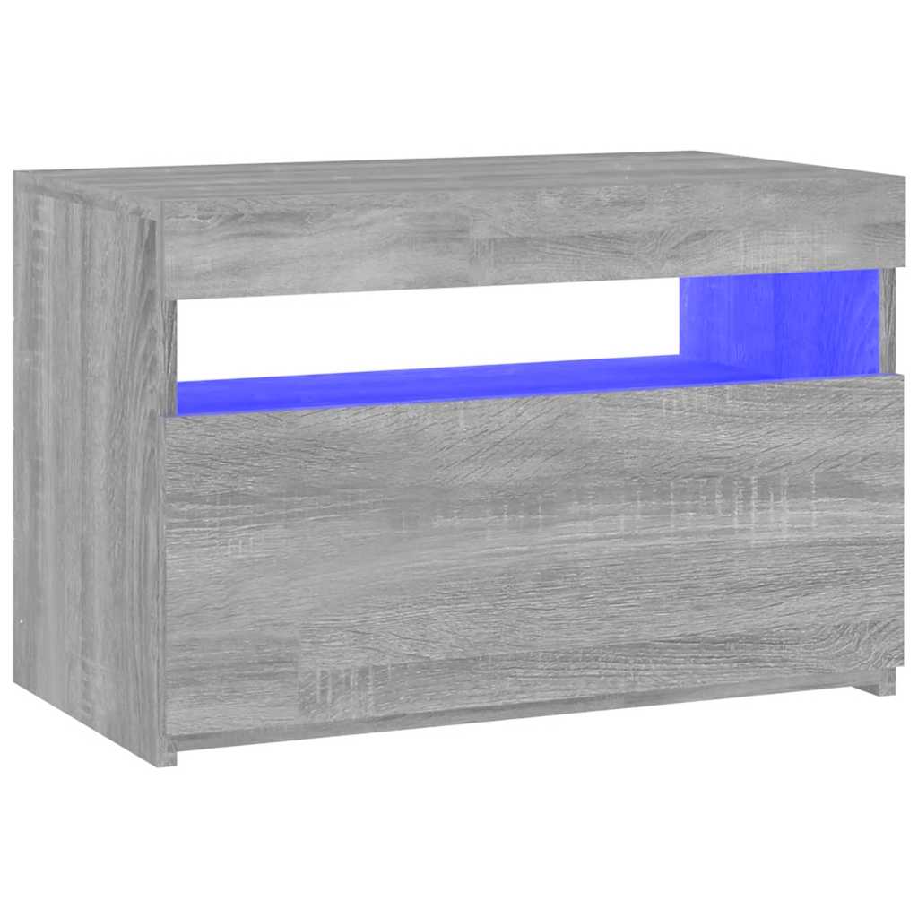 TV ormarić s LED svjetlima boja hrasta sonome 60 x 35 x 40 cm