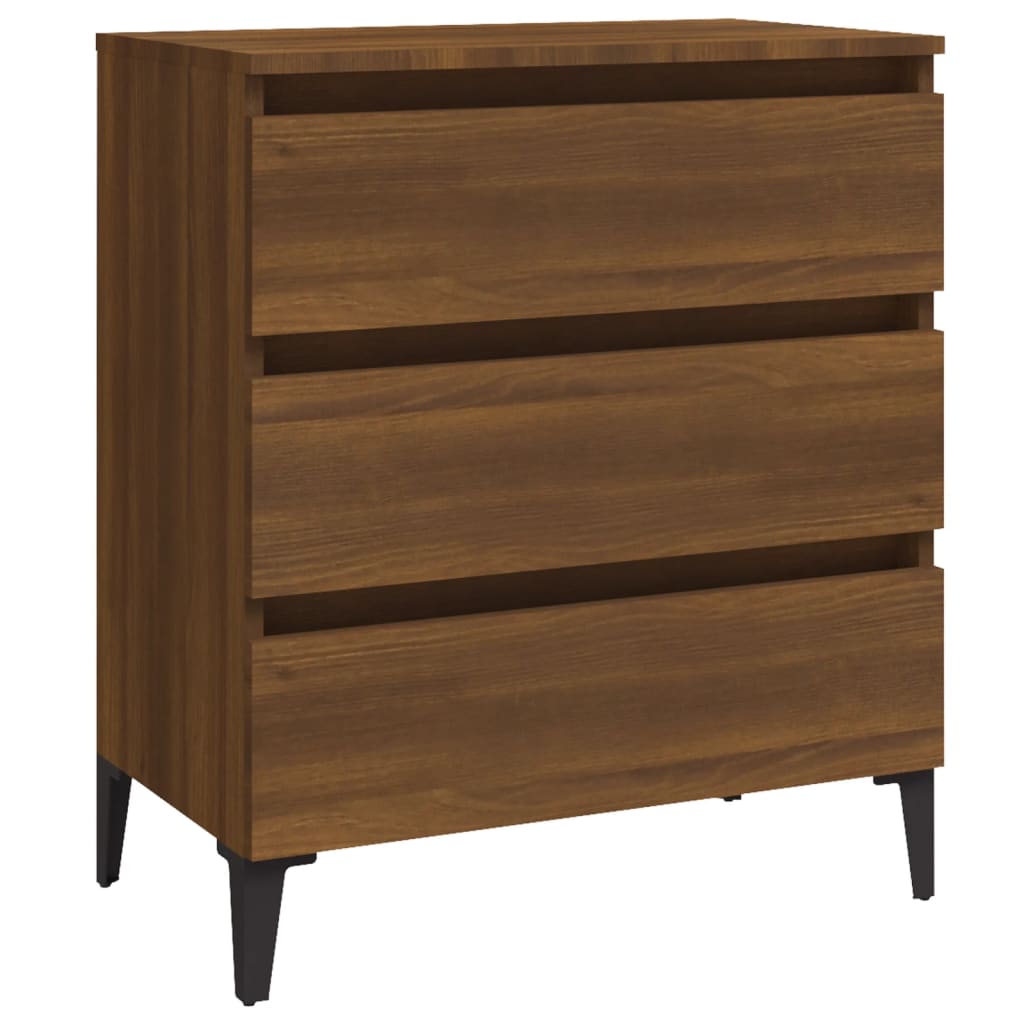 Komoda boja smeđeg hrasta 60 x 35 x 69 cm konstruirano drvo