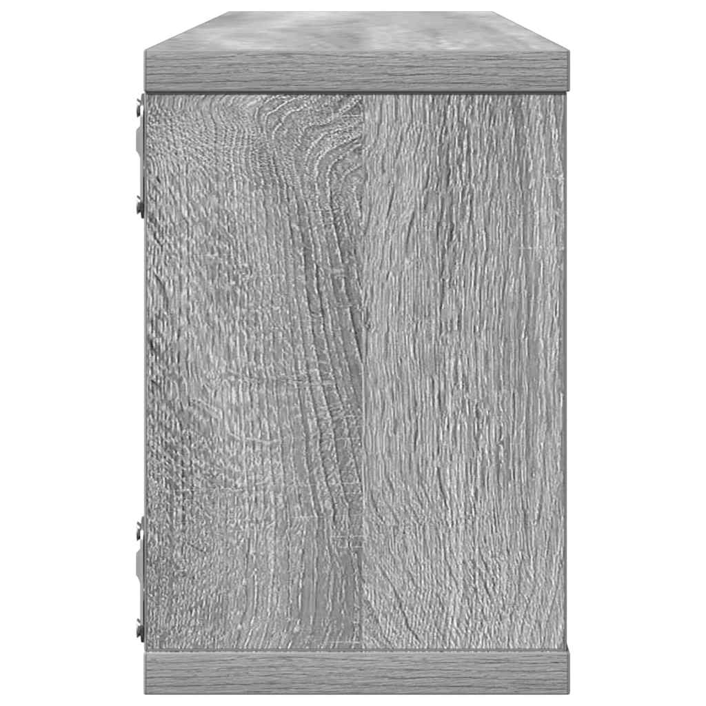 Kockaste zidne police 4 kom hrast sonoma 60 x 15 x 23 cm drvene
