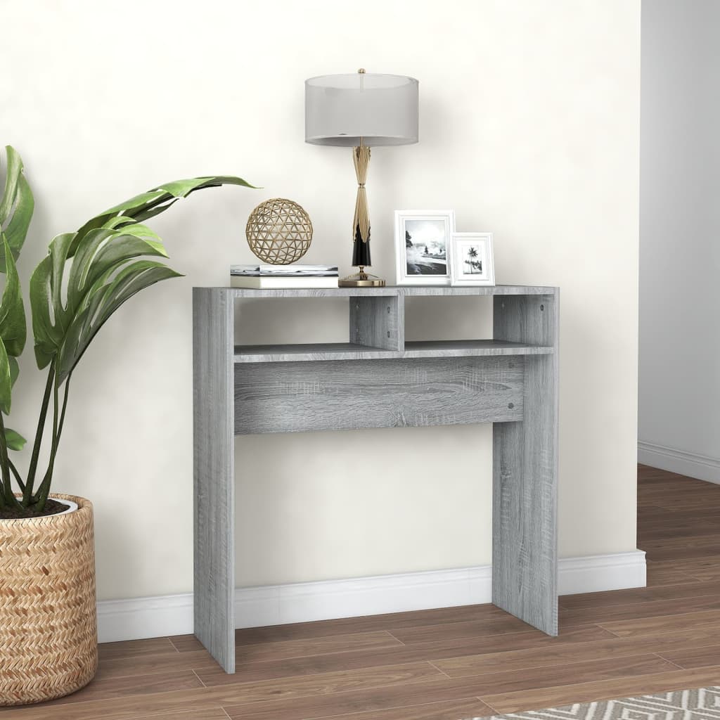 Konzolni stol boja hrasta sonome 78x30x80 cm konstruirano drvo