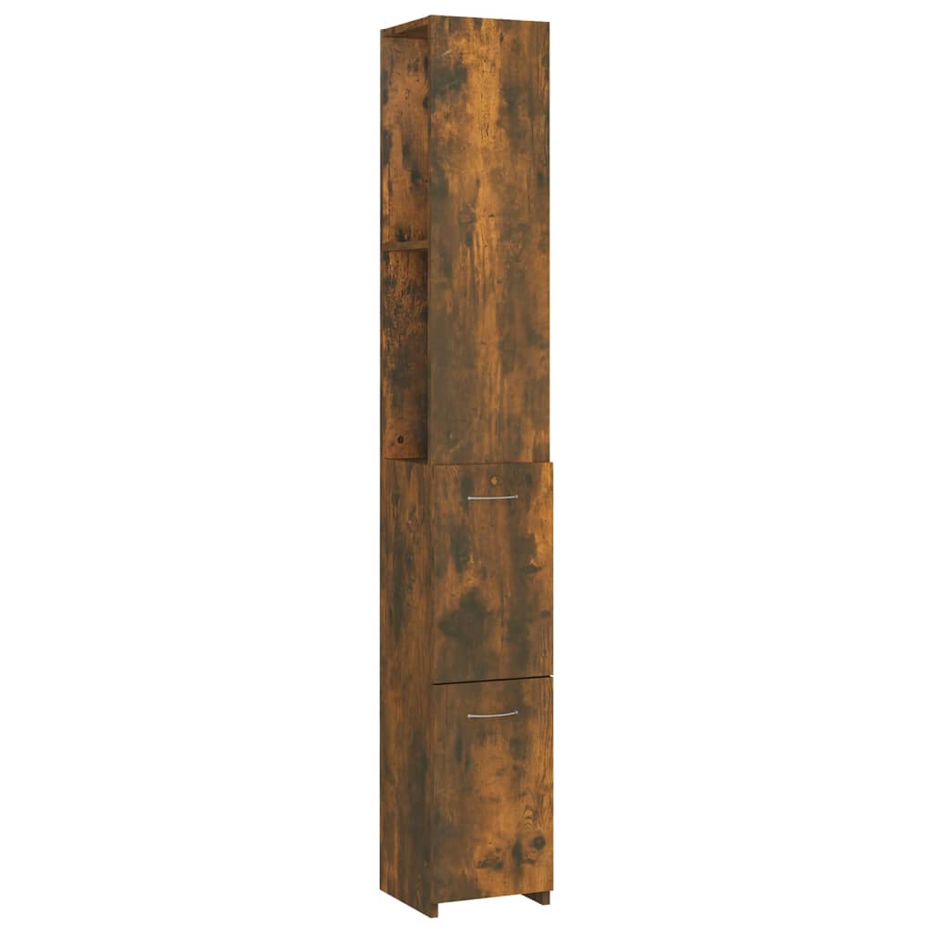 Kupaonski ormarić boja dimljenog hrasta 25x26,5x170 cm