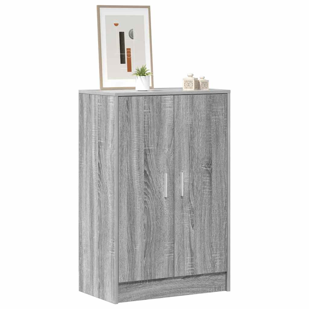Ormarić za cipele sivi hrast 60 x 35 x 92 cm konstruirano drvo
