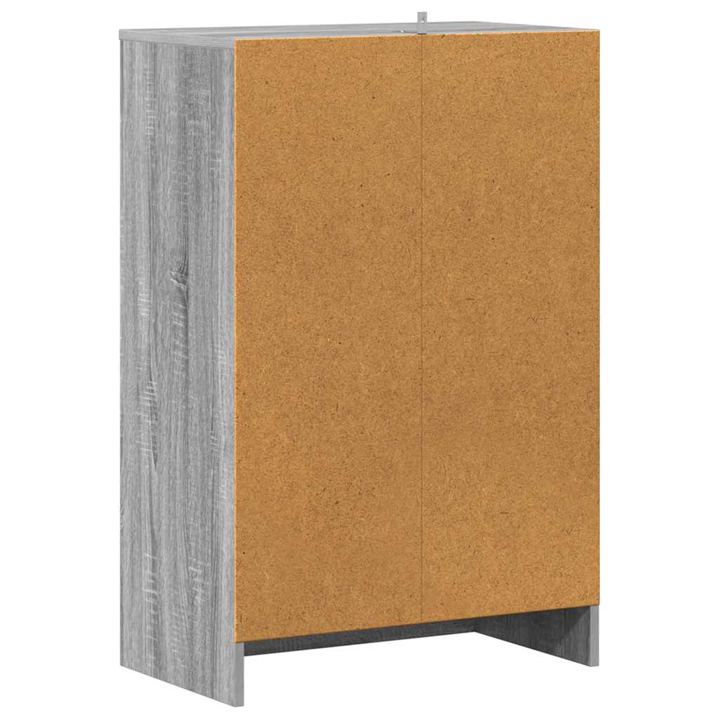 Ormarić za cipele sivi hrast 60 x 35 x 92 cm konstruirano drvo