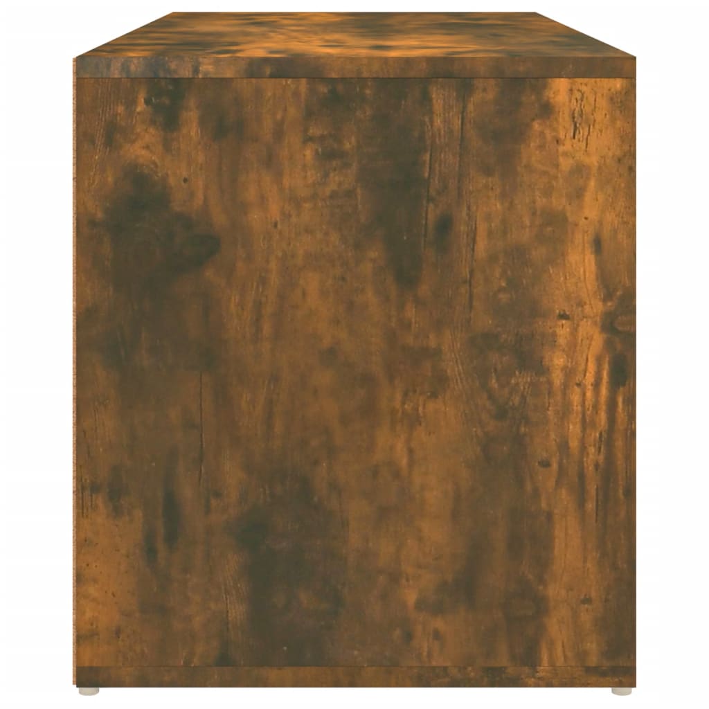 Klupa za hodnik dimljeni hrast 80x40x45 cm konstruirano drvo