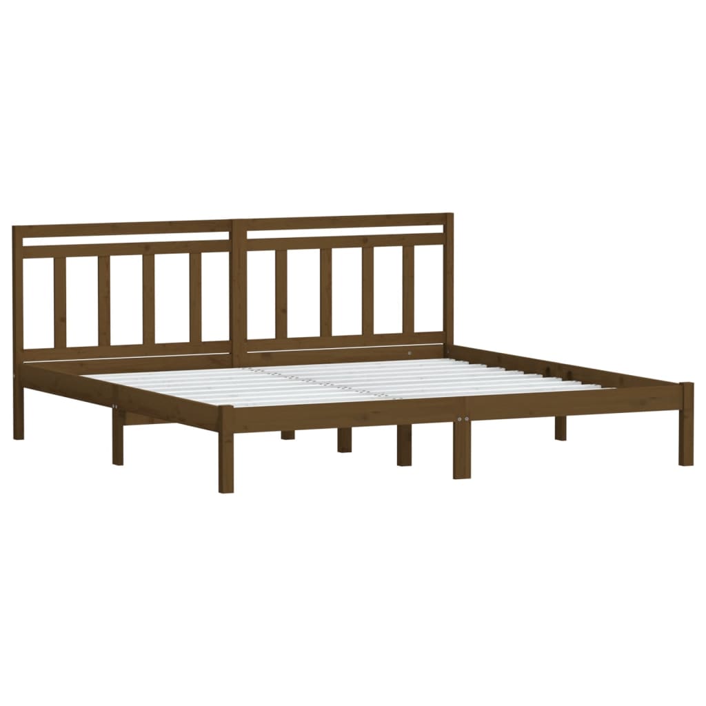 Okvir za krevet od masivne borovine boja meda 200 x 200 cm
