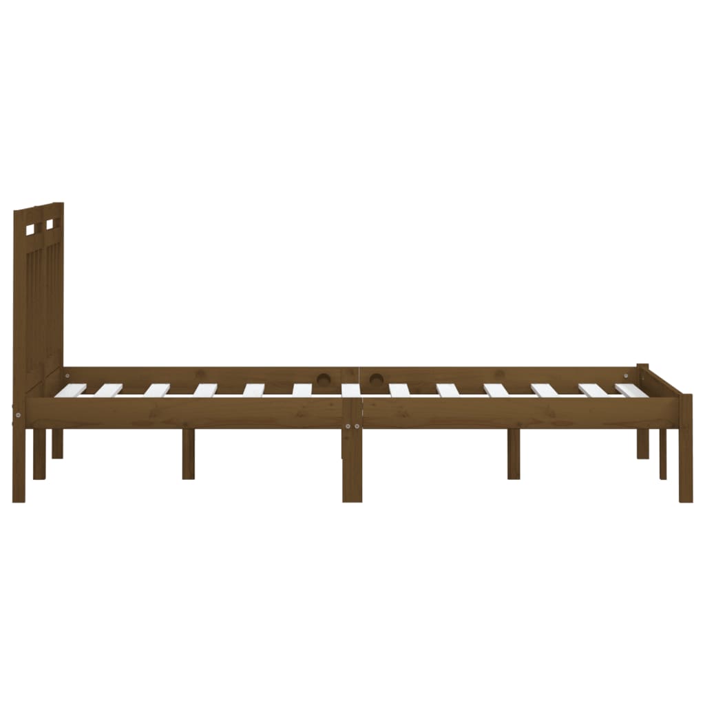 Okvir za krevet od masivne borovine boja meda 200 x 200 cm