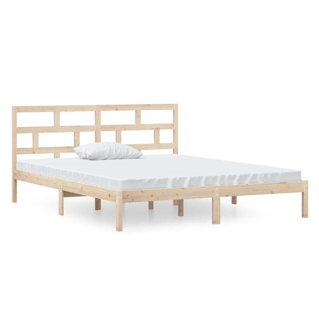 Okvir za krevet od masivnog drva 120 x 190 cm mali bračni