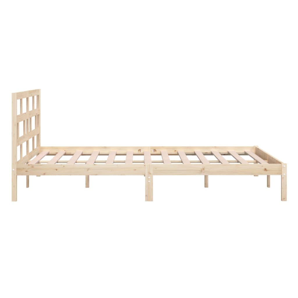Okvir za krevet od masivnog drva 120 x 190 cm mali bračni